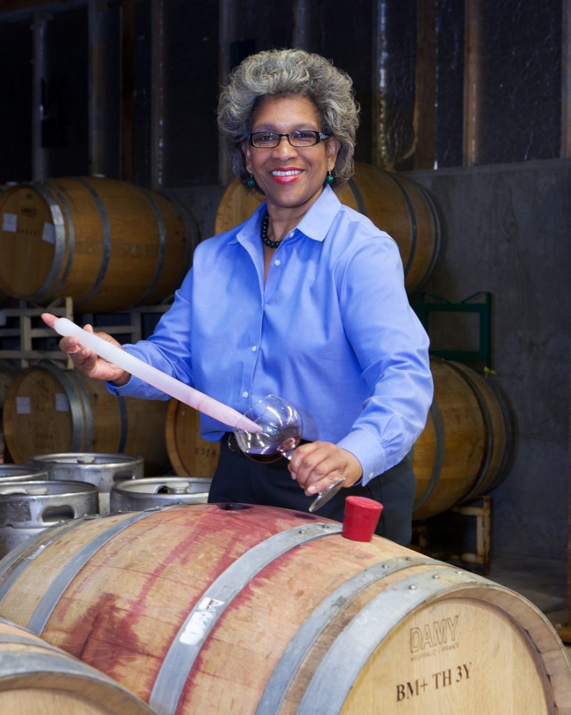 Theodora Lee black wine professionals