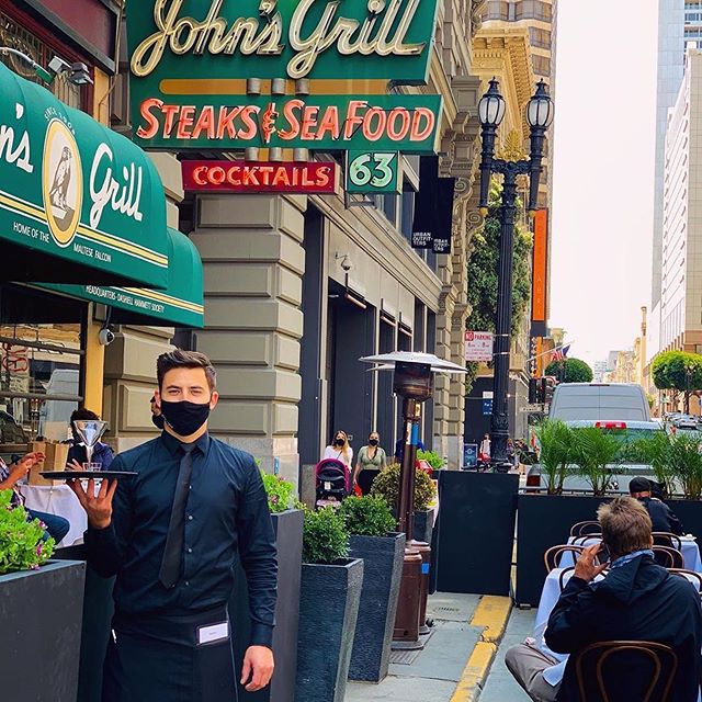 Outdoor dining at John's Grill. Courtesy photo John's Grill