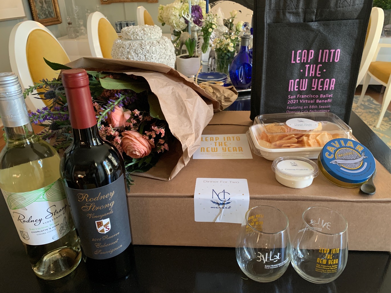 15. Gala food and wine delivery at MaryBeth Shimmon's house