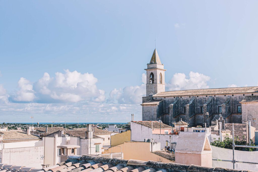 Santanyi town in Mallorca 