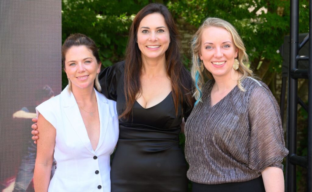 Amy Marks Dornbush, speaker, educator & opera singer Indre Viskontas, and Juilliard violist Molly Carr at the Music as Healing Luncheon.