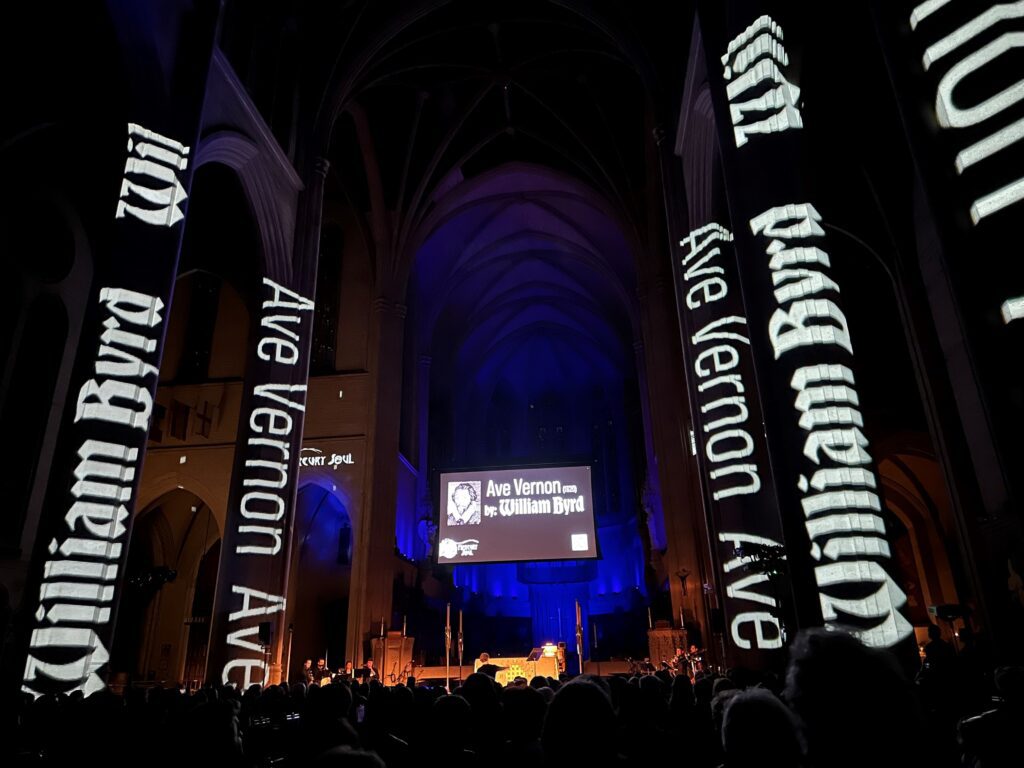 Performance of William Byrd's Ave Vernon