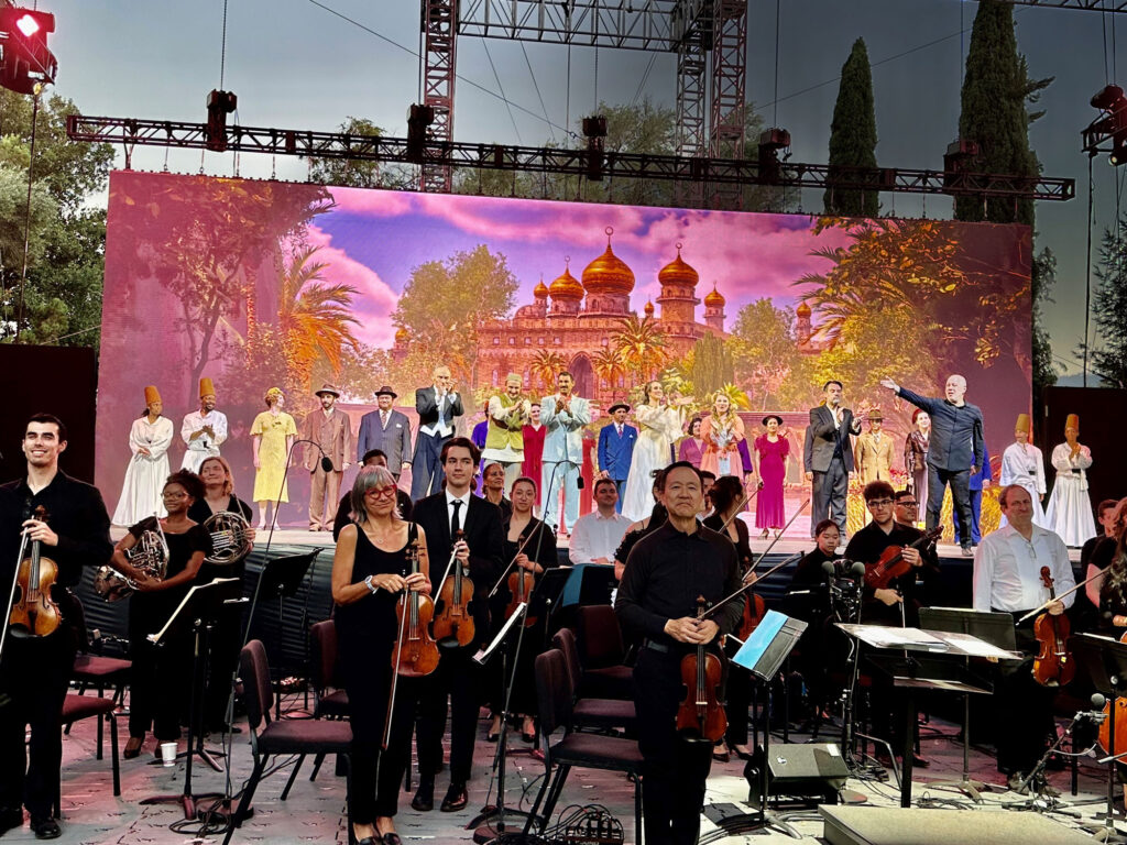 Mozart's opera The Abduction from the Seraglio at Festival Stage at Charles Krug