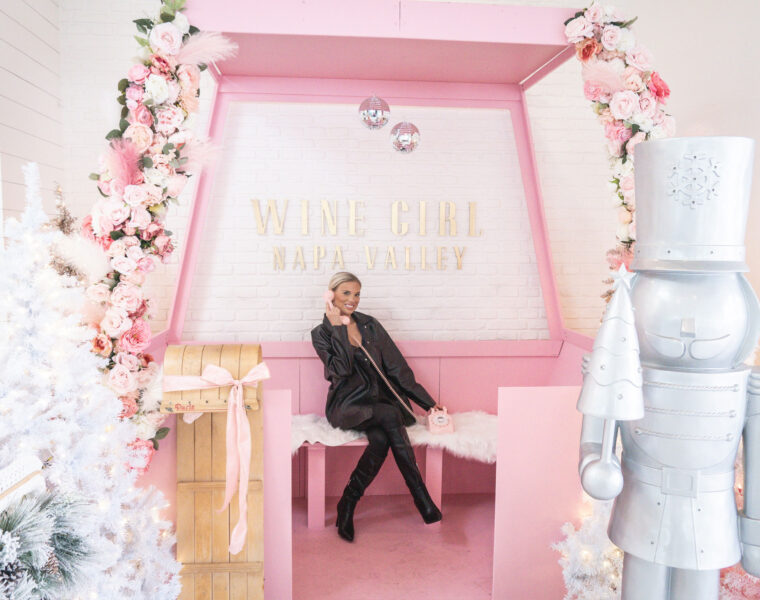 Wine Girl Wonderland - Lady Calling on Phone