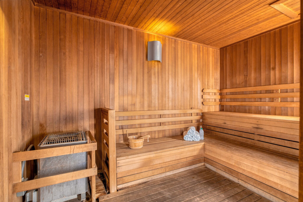 Sauna and steam room
