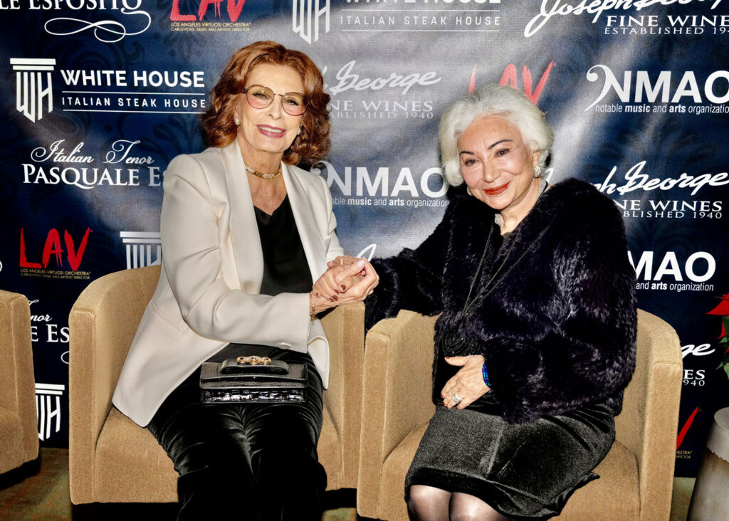 Sophia Loren and Barbara Wolfe