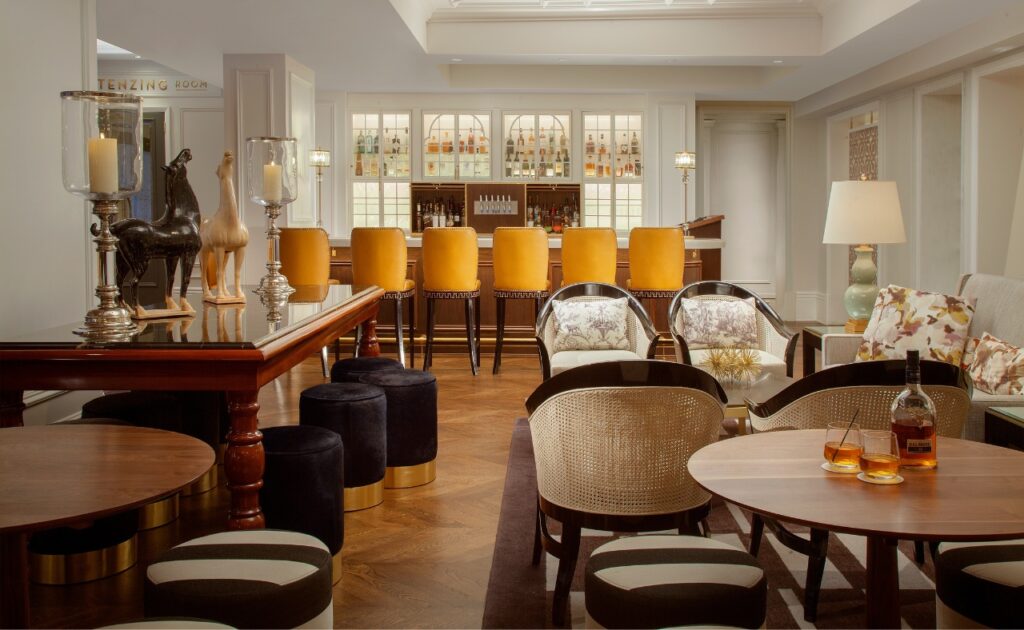 Lobby lounge at Claremont Resort & Club.