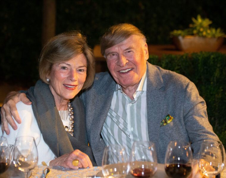 Pam Kramlich, Dick Kramlich at Darioush Winery