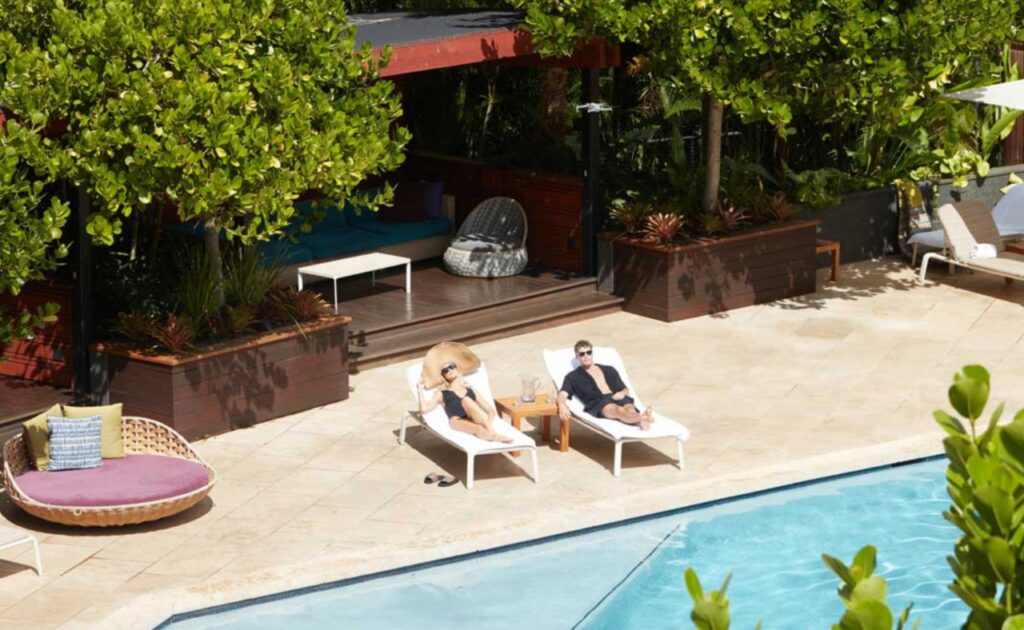 Cabanas and pool at Hotel Wailea.