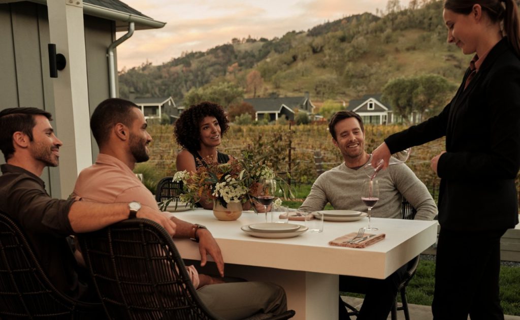 A Guided Wine tasting with a sommelier at Four Seasons Napa Valley in a Private Residence.