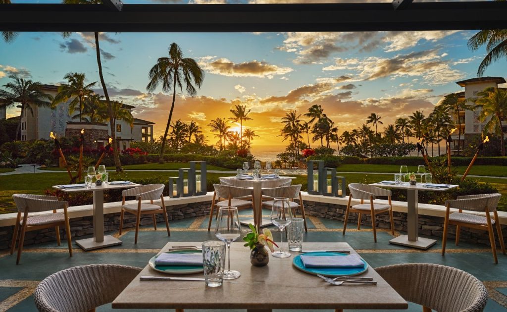 Montage Kapalua Bay Cane and Canoe restaurant.