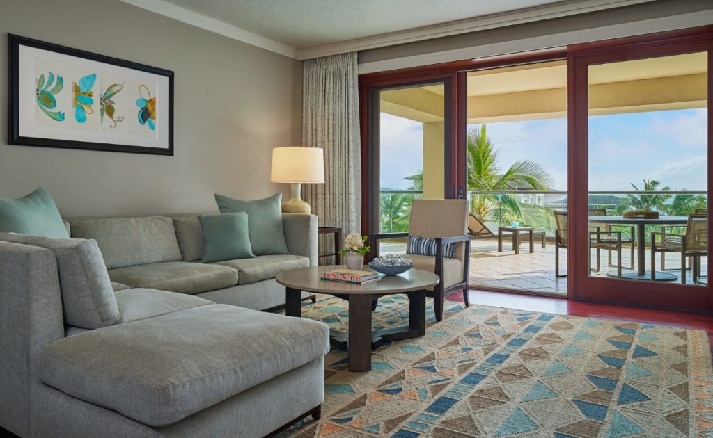 Montage Kapalua Bay living room.