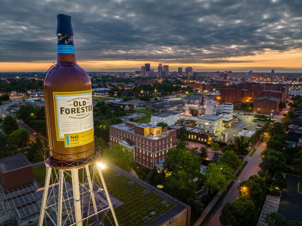 Louisville's Iconic Old Forester Bottle Tower