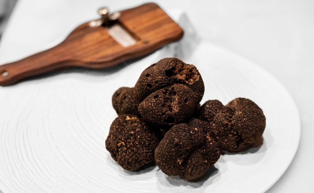 Black truffles at La Toque restaurant.