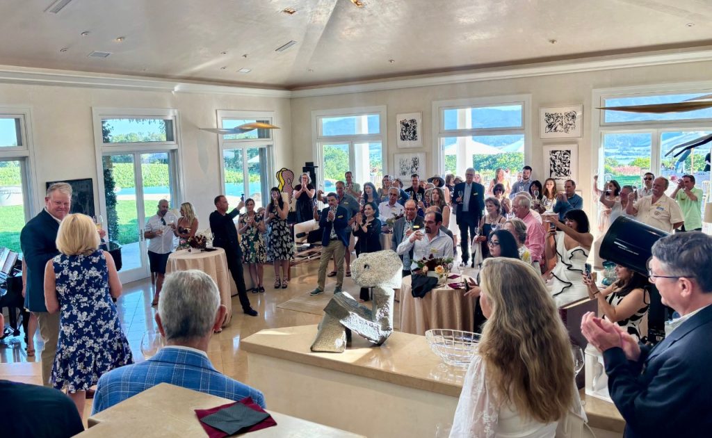 Michel Foch release party gathering.