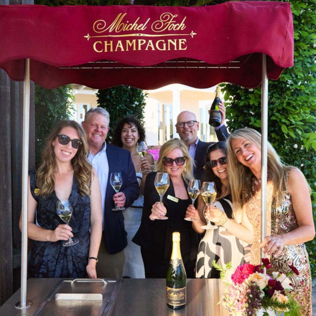 Michel Foch Champagne trolley.