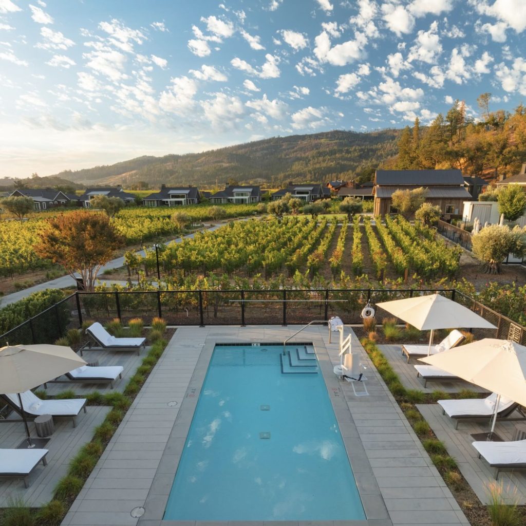The Three-Bedroom Estate Villa With Private Pool at Four Seaasons Resort Napa Valley.