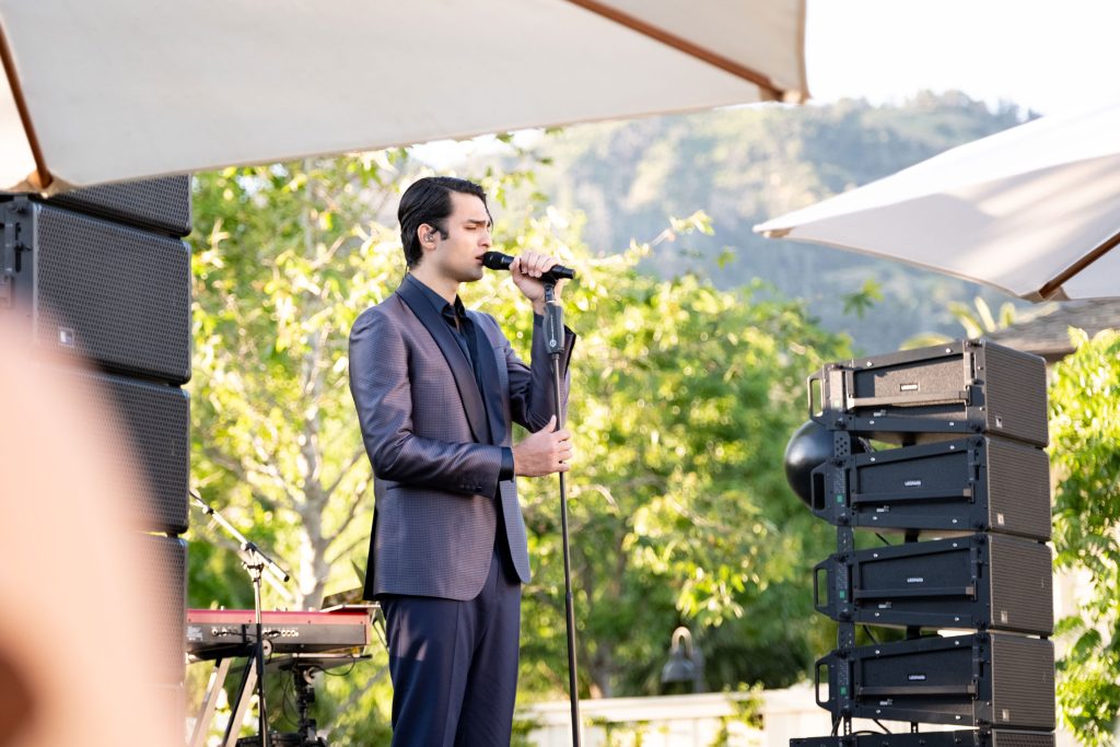 Matteo Bocelli performs at Solage Resort, with David Ortega in attendance