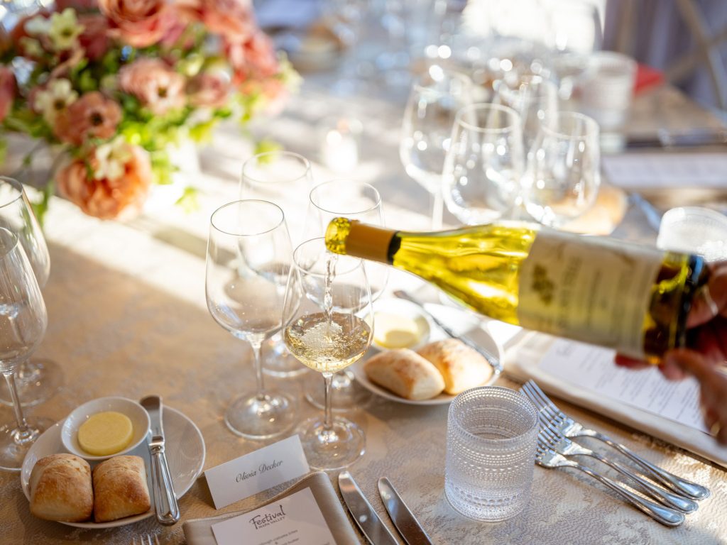 Wines served during Matteo Bocelli’s appearance at Solage Resort, with David Ortega in attendance