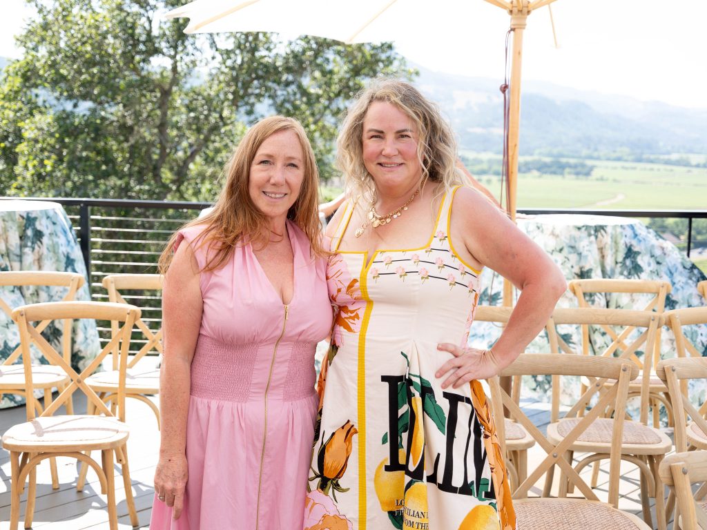 Dena Grunt and Anne Kensok at Yount Ridge Estate | Photo by David Ortega