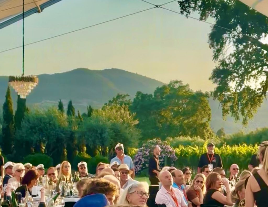 Dinner at the beautiful Castellucci Family estate