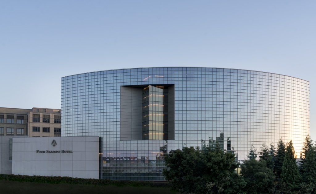 Four Seasons Silicon Valley at East Palo Alto exterior building.