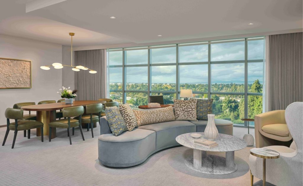 Four Seasons Silicon Valley Signature Suite living room.