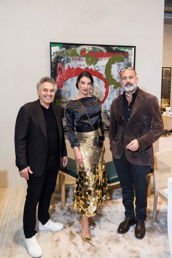 Maurizio Lombardo, Iryna Voskericia, and Billy Zane