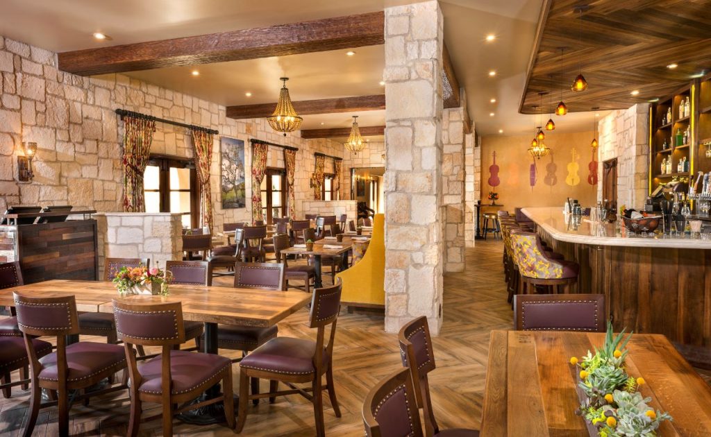 Cello Ristorante & Bar at Allegretto Vineyard Resort.