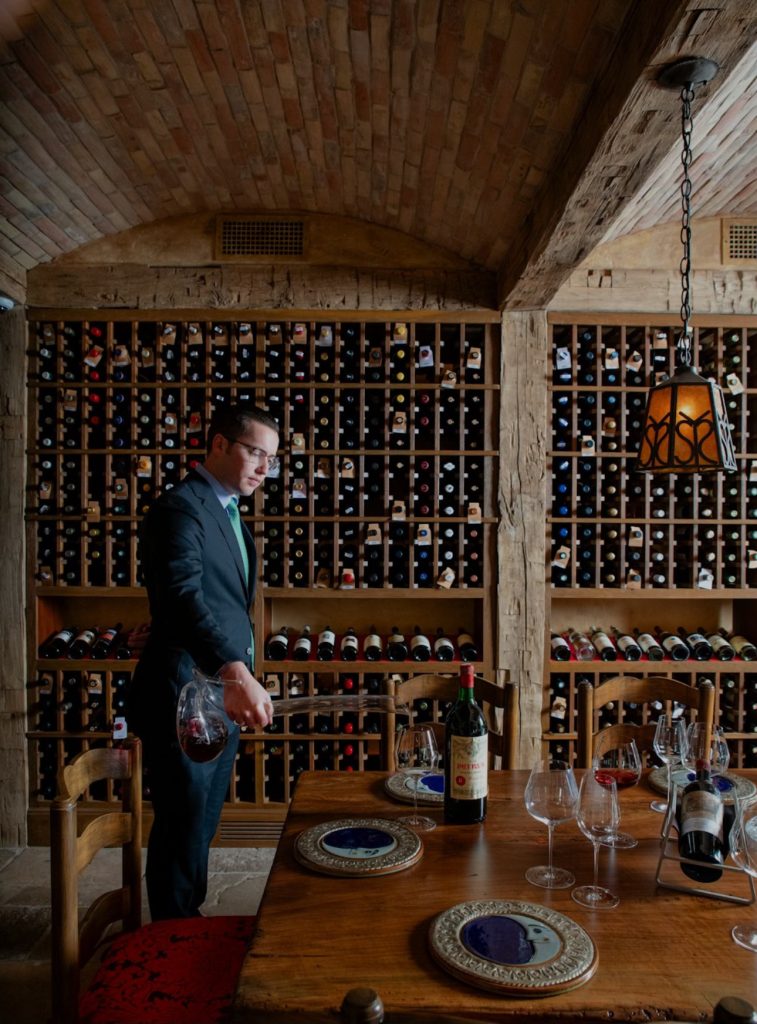 San Ysidro Ranch wine cellar