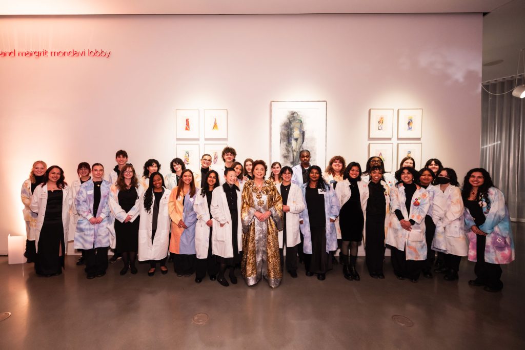 Maria at the Annual Gala of the Manetti Shrem Museum with UC Davis Students of Letters and Science