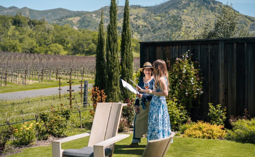 Watercolor session at at Four Seasons Resort and Residences Napa Valley.