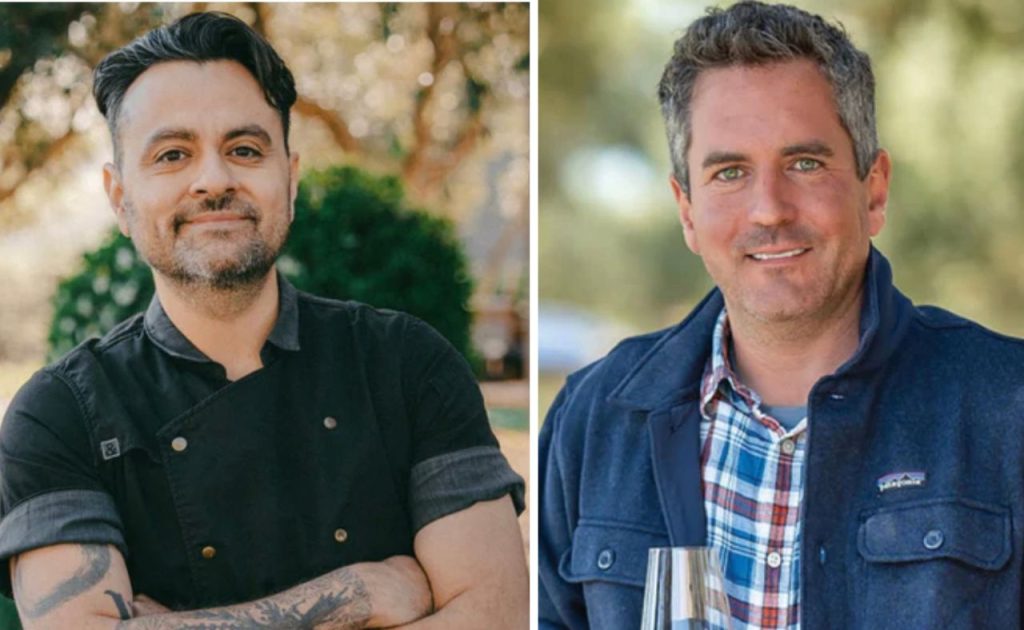 Ram's Gate Winery Executive Chef Michael Diaz De Leon and Winemaker Joe Nielsen.