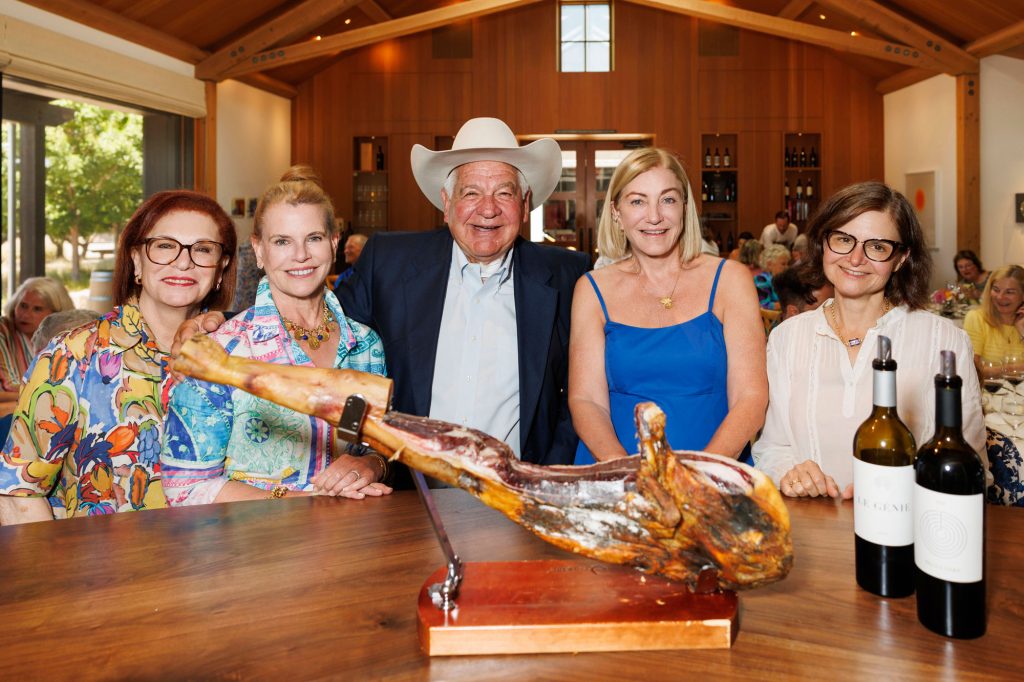 Romana Bracco, Jill Shibles, Robin Baggett, and Suzanne Deal Booth at Wheeler Farms Luncheon