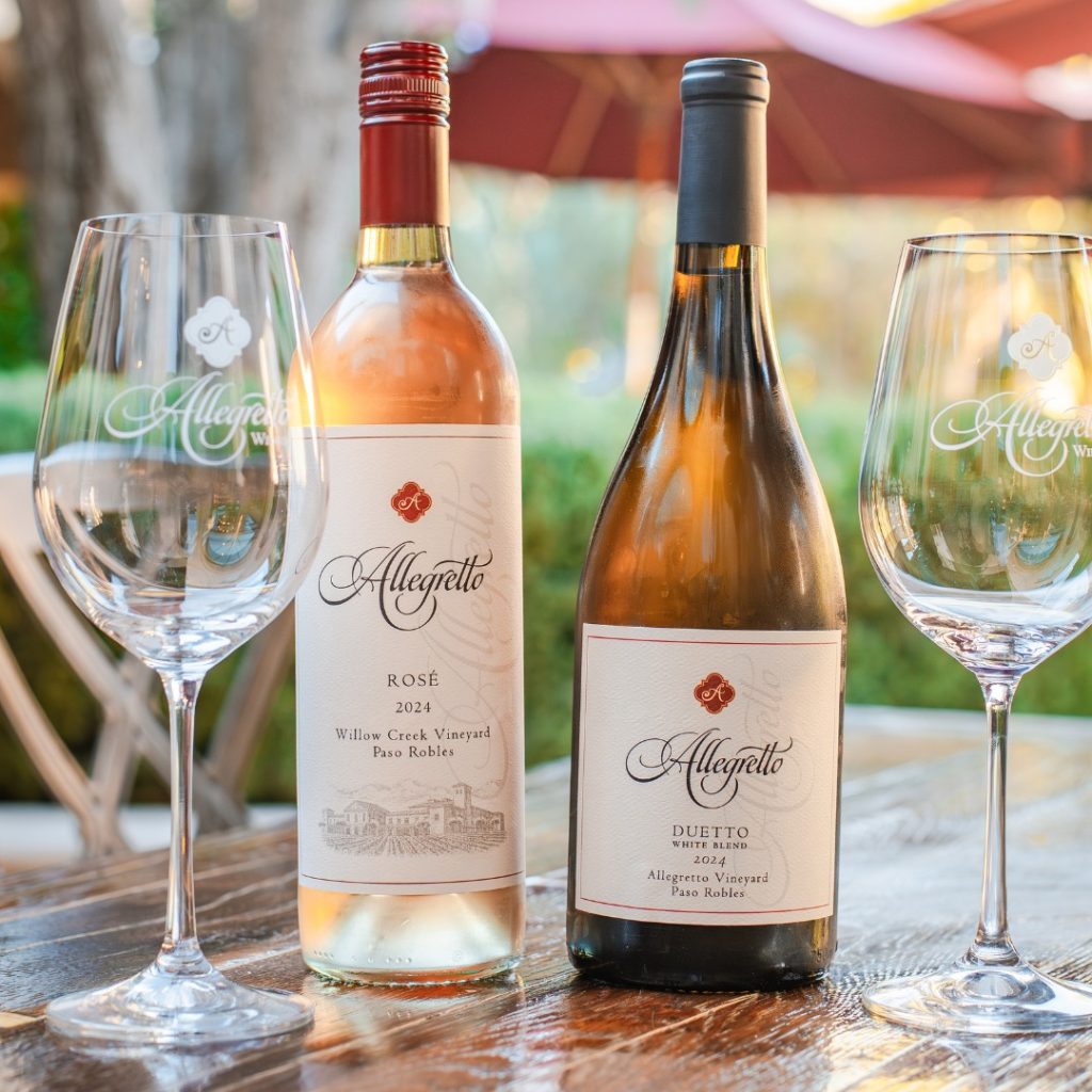 Wine at Allegretto Vineyard Resort.