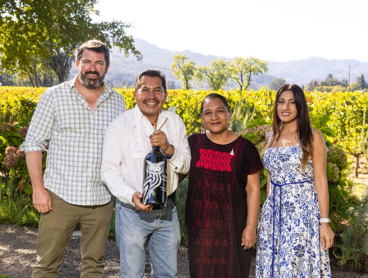 Jeff Cole, Jacobo Angeles, Maria Angeles and Krisha Chhaganlal attend Luncheon at Sullivan Rutherford Estate on October 4th 2025
