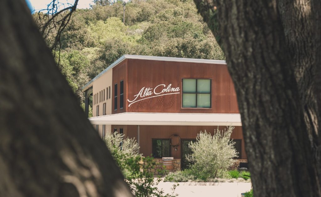 Alta Colina winery exterior.