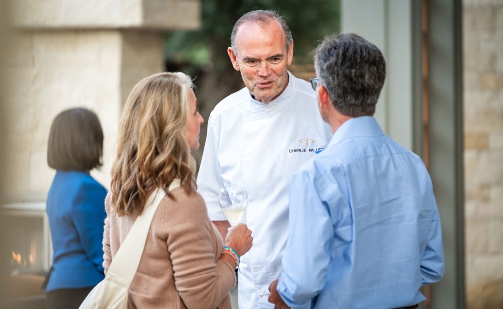 Chef Charlie Palmer welcomes guests to the grand opening of Appellation Healdsburg.